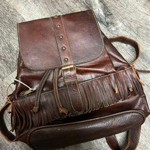 Real Genuine Leather Backpack | Organic Vegetable Tanned | Handmade